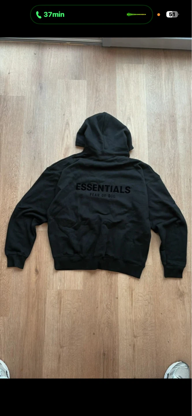 New Fear of God Essentials Black Hoodie - photo 2