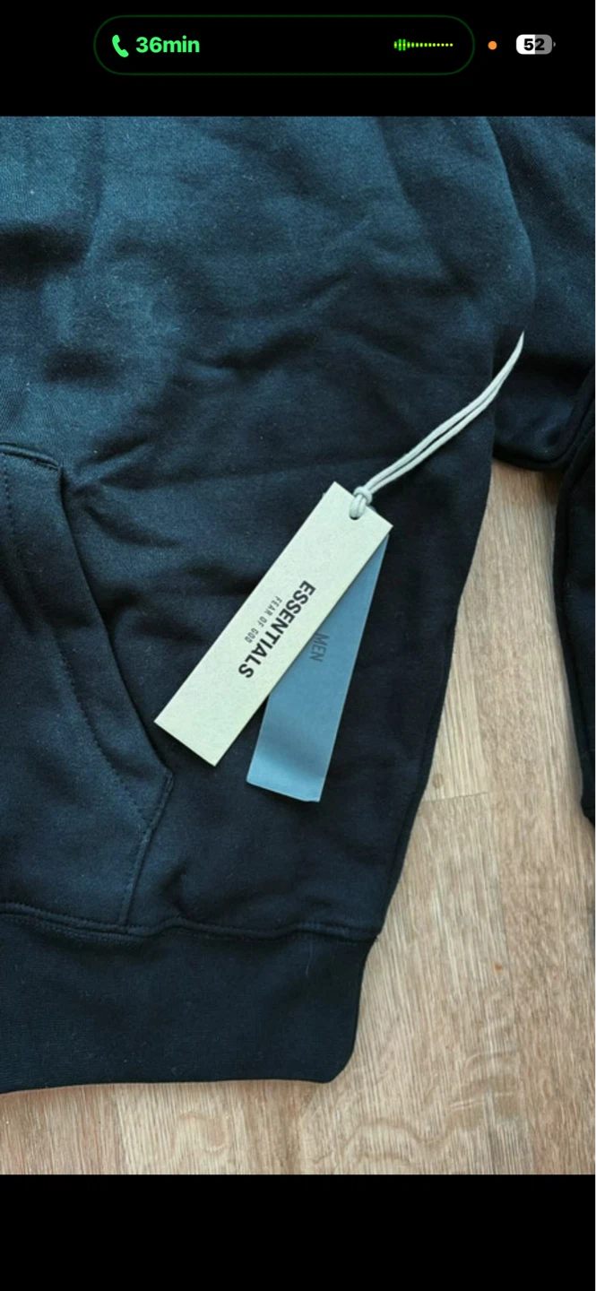 New Fear of God Essentials Black Hoodie - photo 4