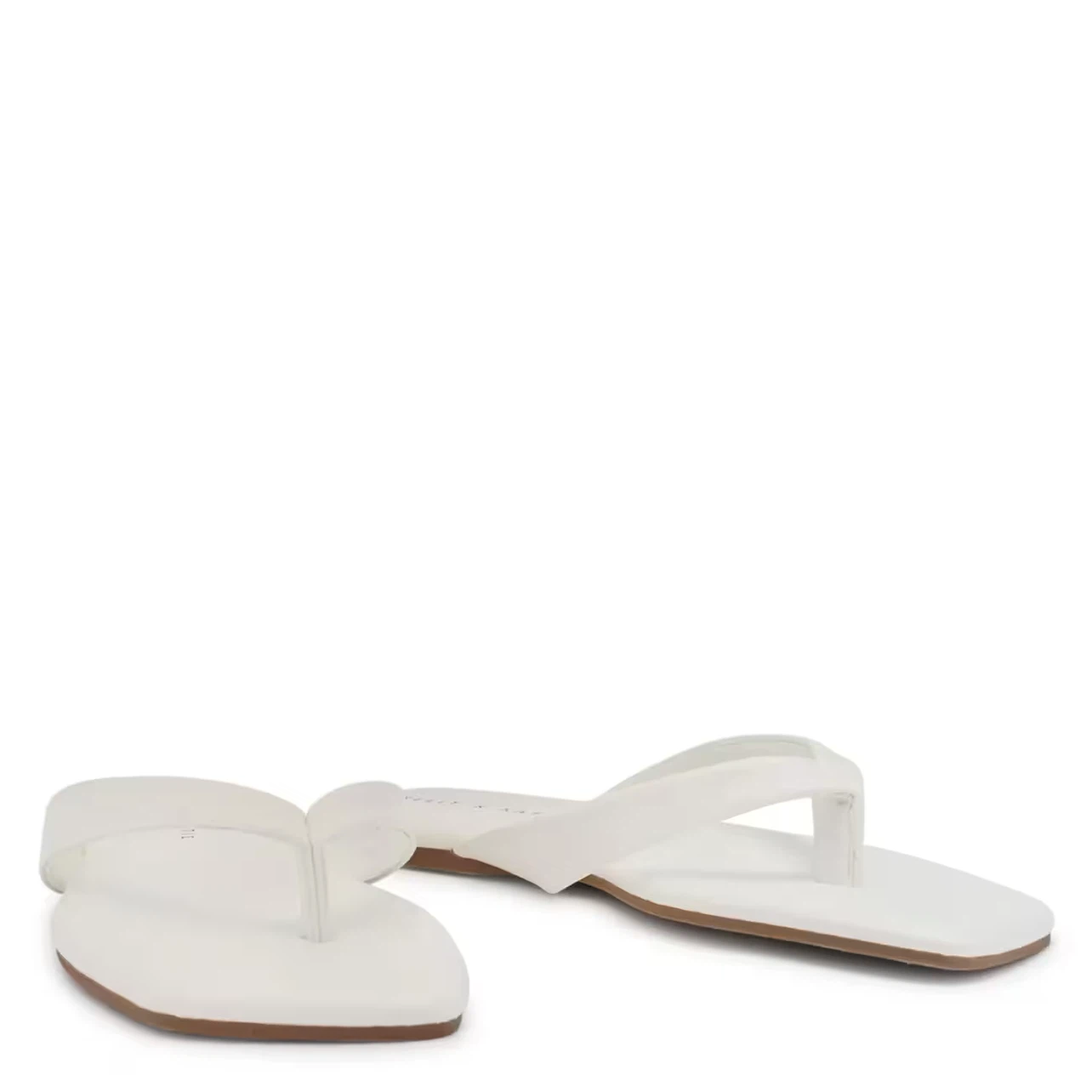 White square toe flip flops brand new size 9 $20 - photo 2