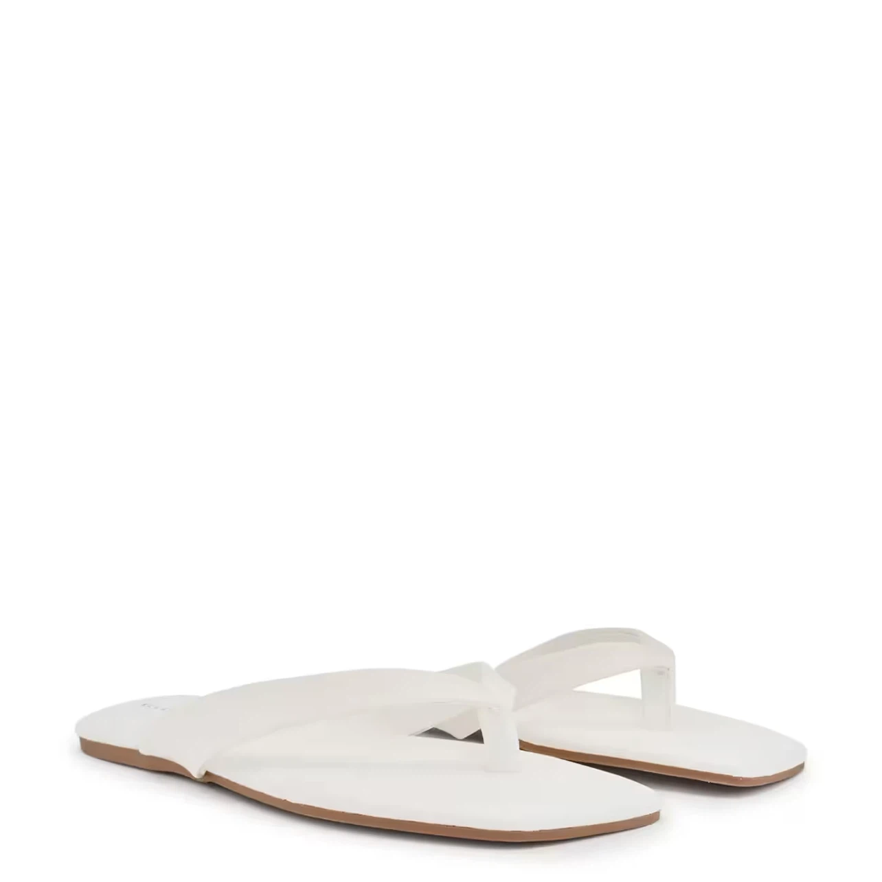 White square toe flip flops brand new size 9 $20 - photo 3