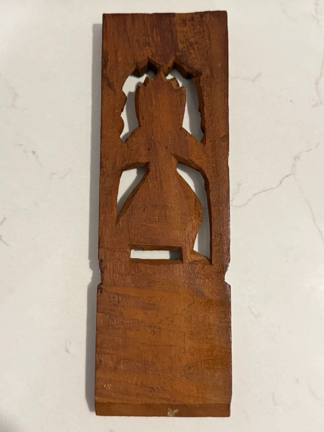 Antique Hindu Wood Temple Strut Carved Shanti Devi Kamasutra - photo 2