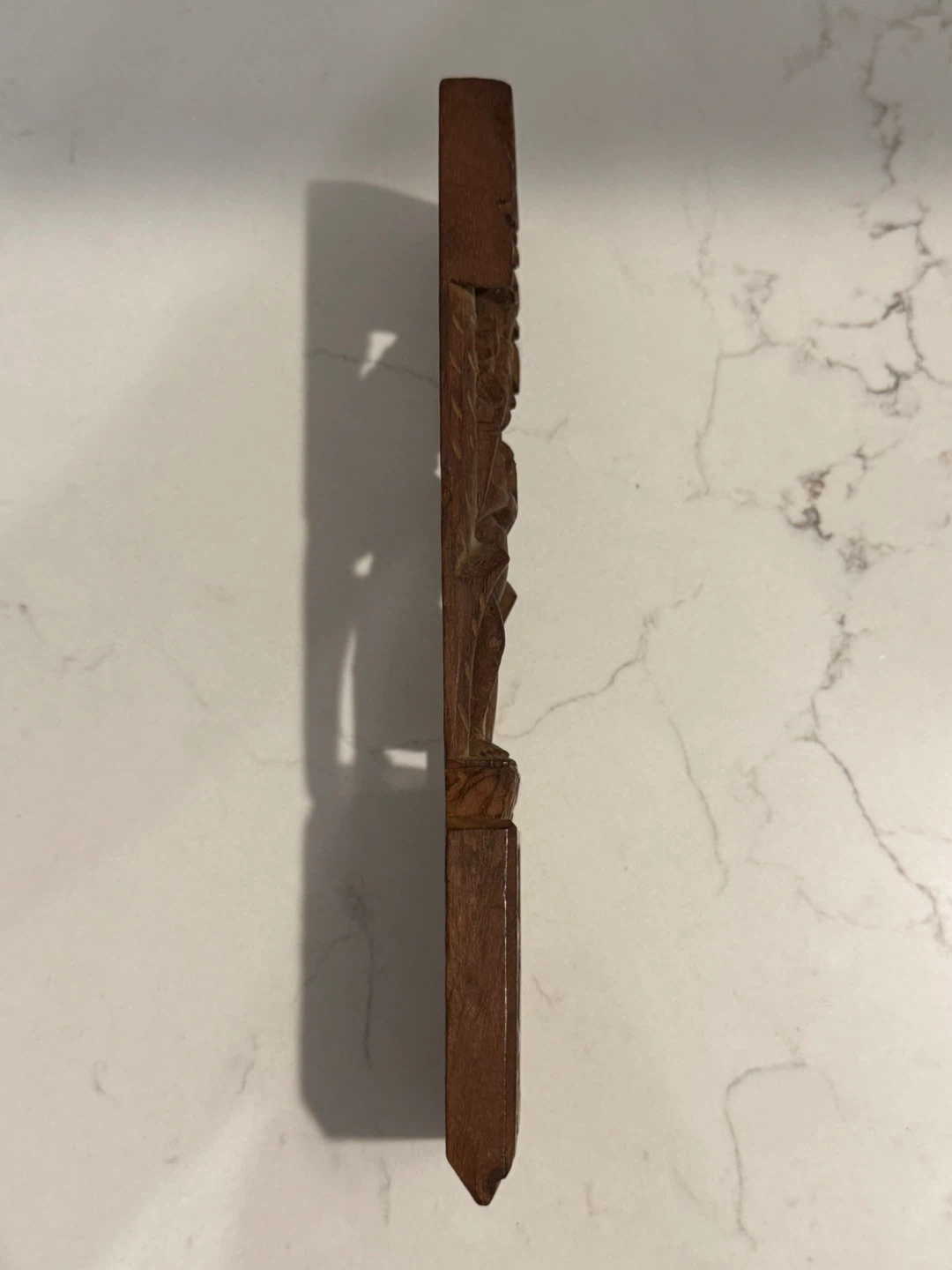 Antique Hindu Wood Temple Strut Carved Shanti Devi Kamasutra - photo 4