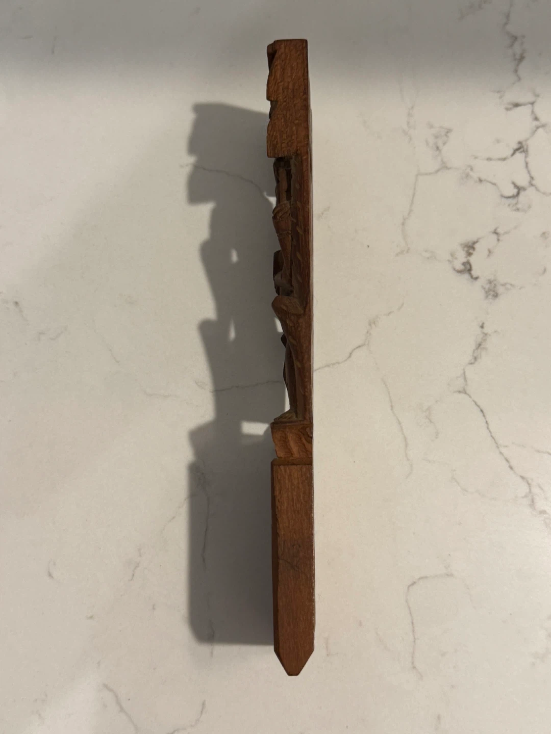 Antique Hindu Wood Temple Strut Carved Shanti Devi Kamasutra - photo 3