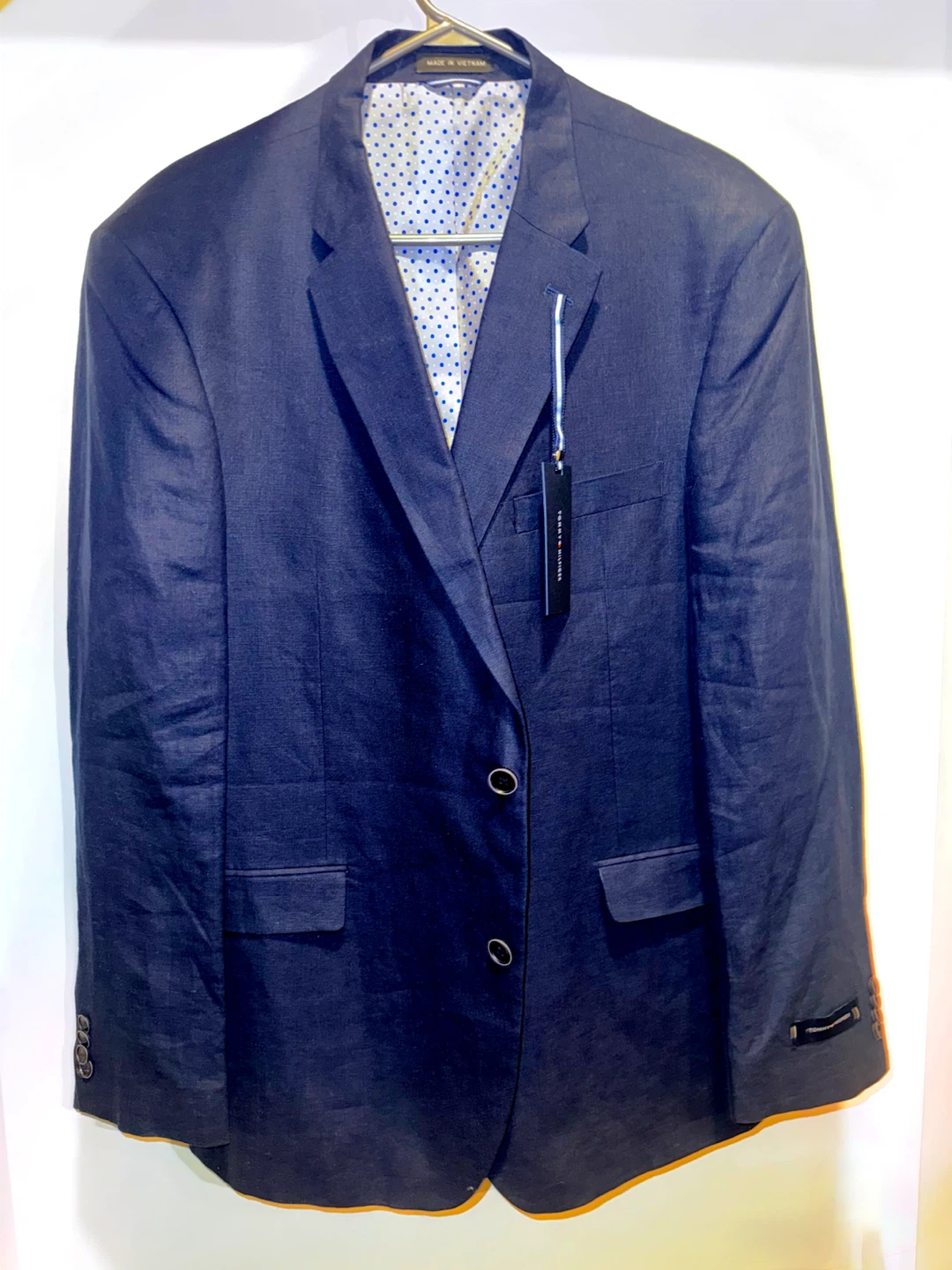 NEW Tommy Hilfiger Navy Linen Blazer