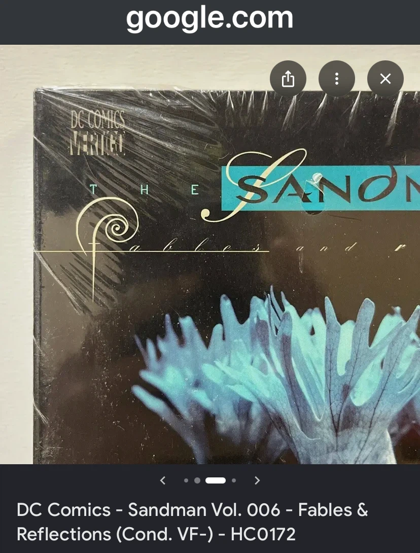 NEW Sealed “The Sandman” First Print “Fables and Reflections” - photo 2
