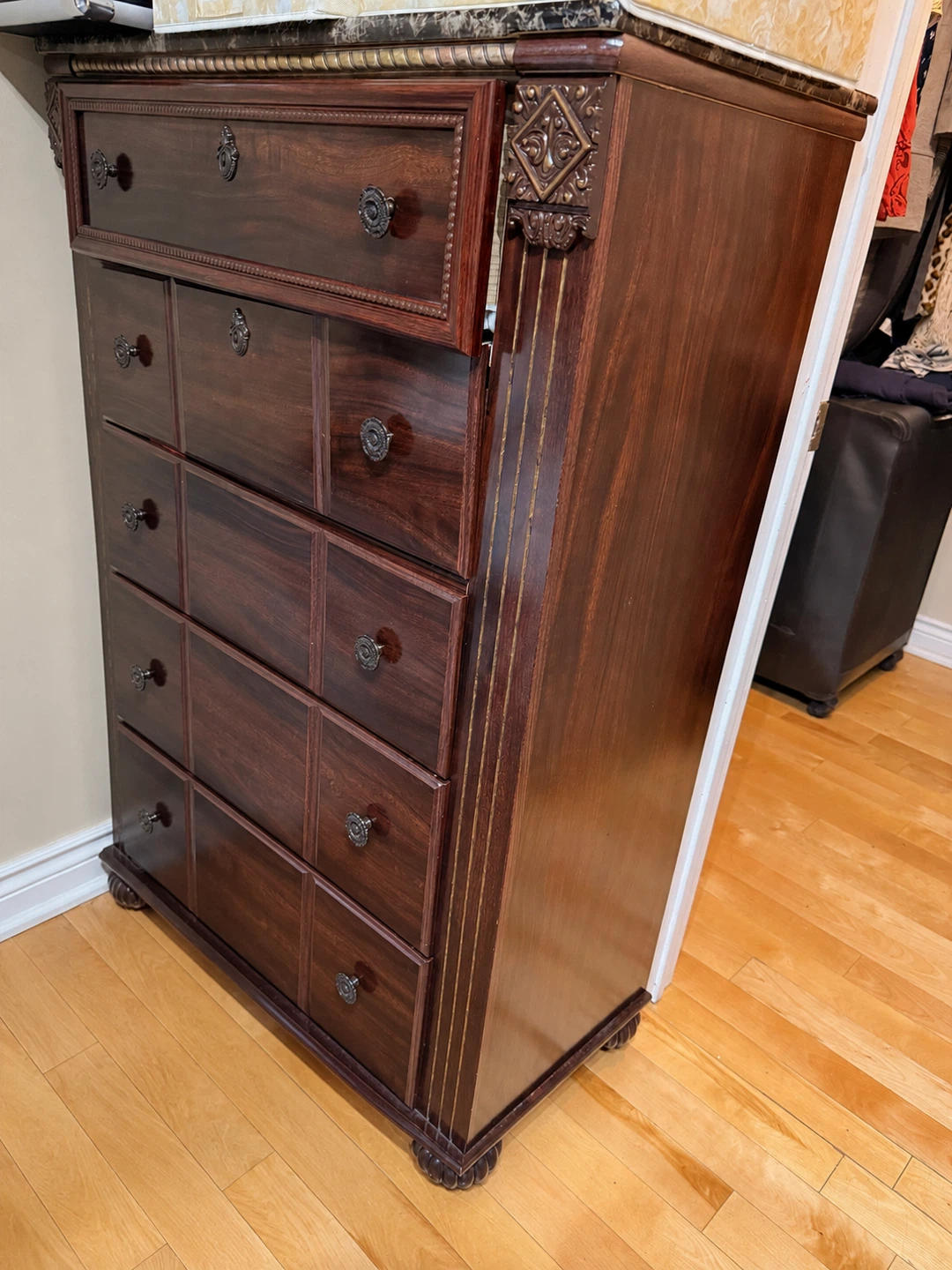 Wooden Dresser and Nightstand Set - photo 2