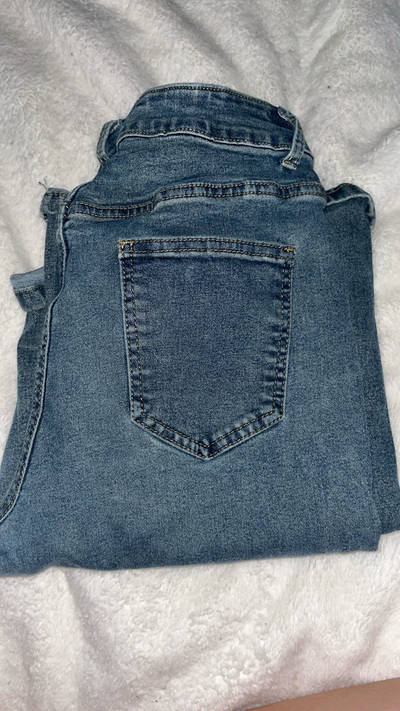 Shein Blue Denim Bootcut Jeans