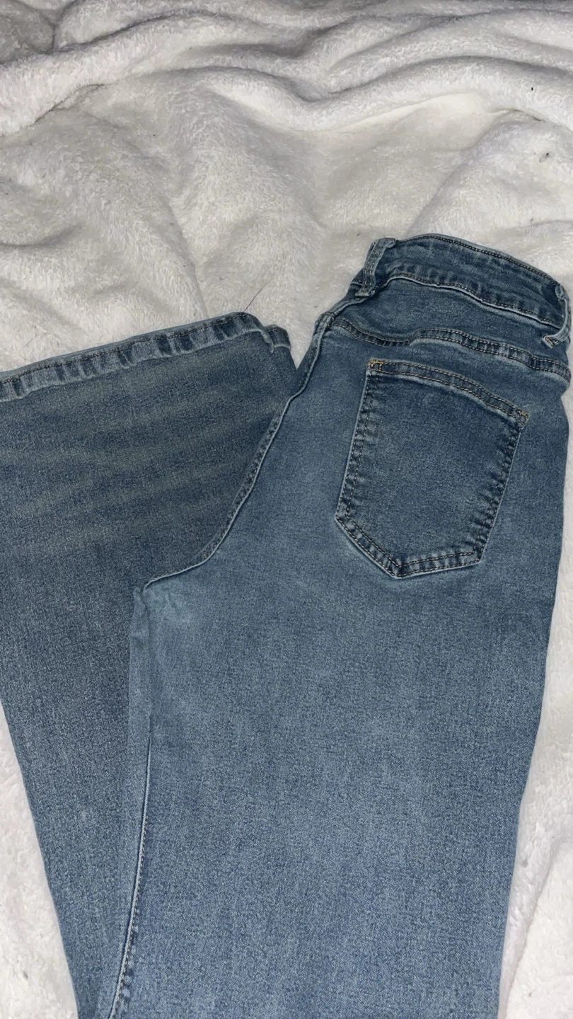 Shein Blue Denim Bootcut Jeans - photo 2
