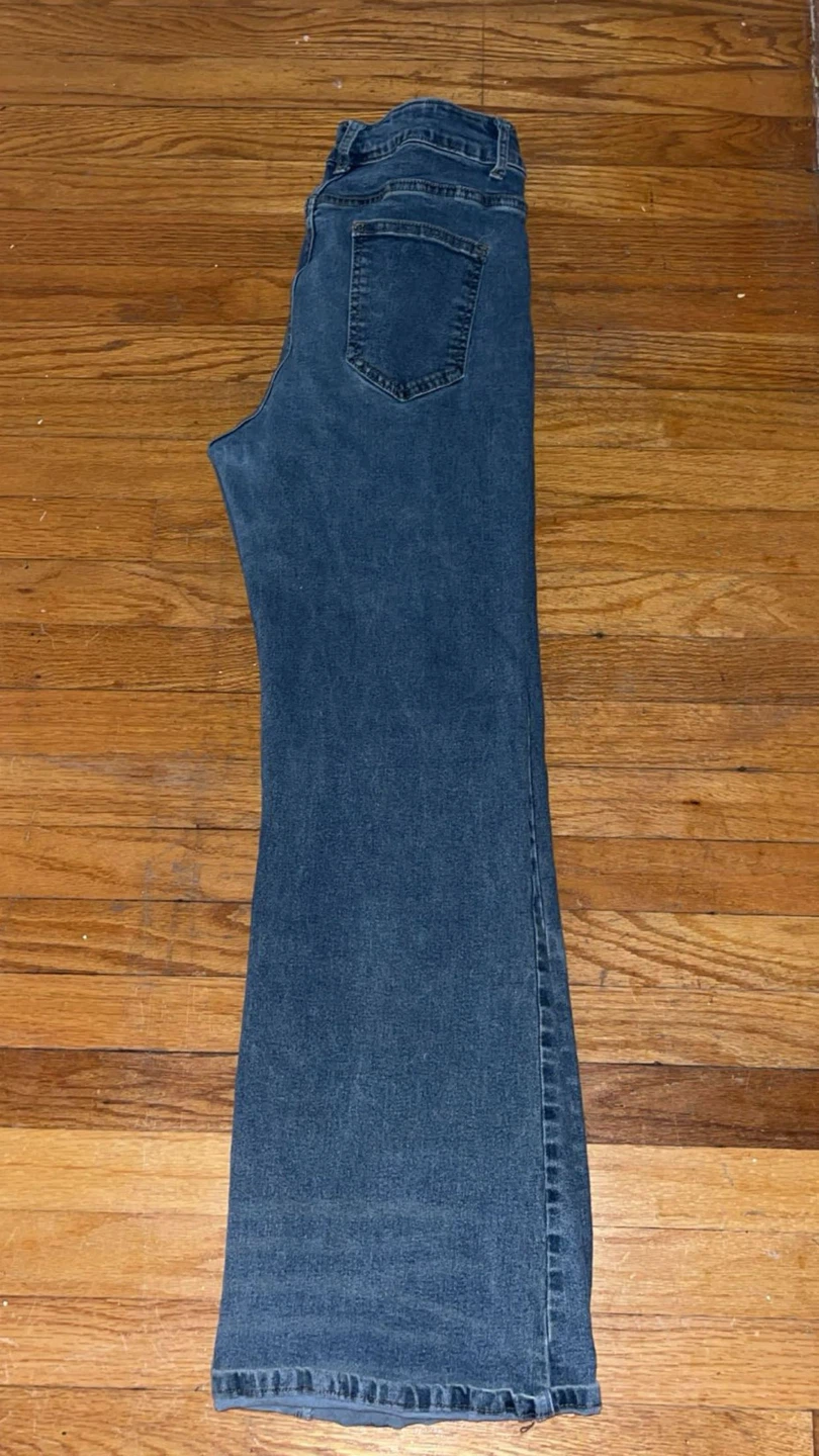 Shein Blue Denim Bootcut Jeans - photo 5