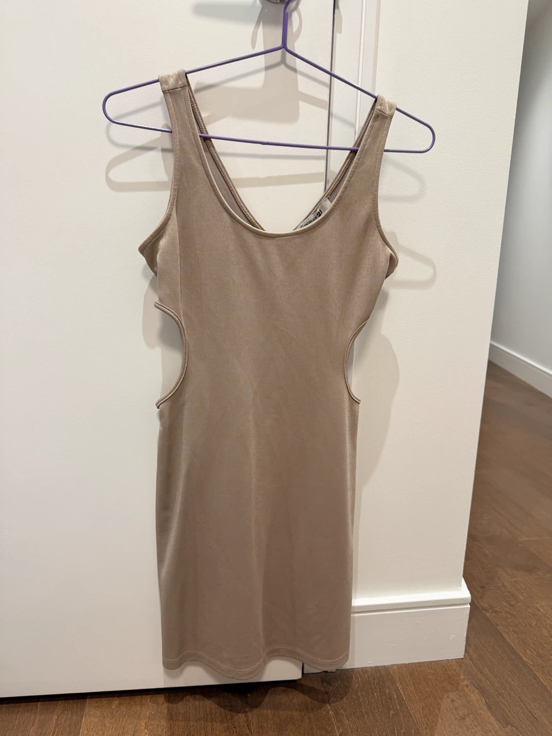 Forever 21 Taupe Cutout Mini Dress Size S/P