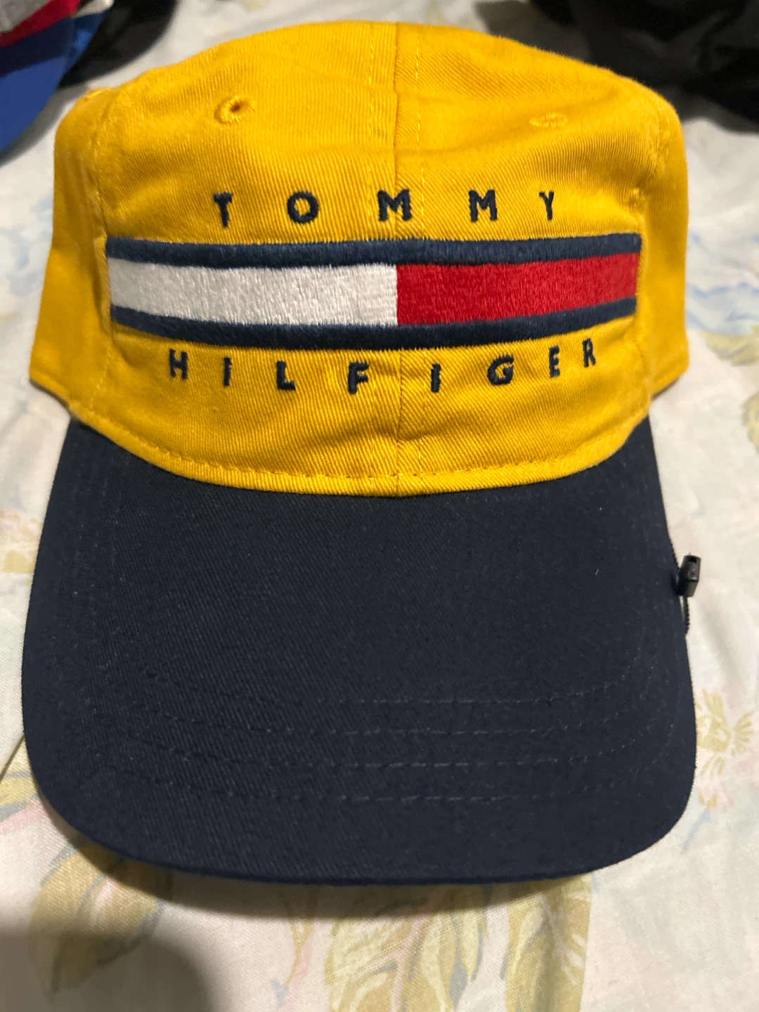 Tommy Hilfiger Yellow and Navy Cap