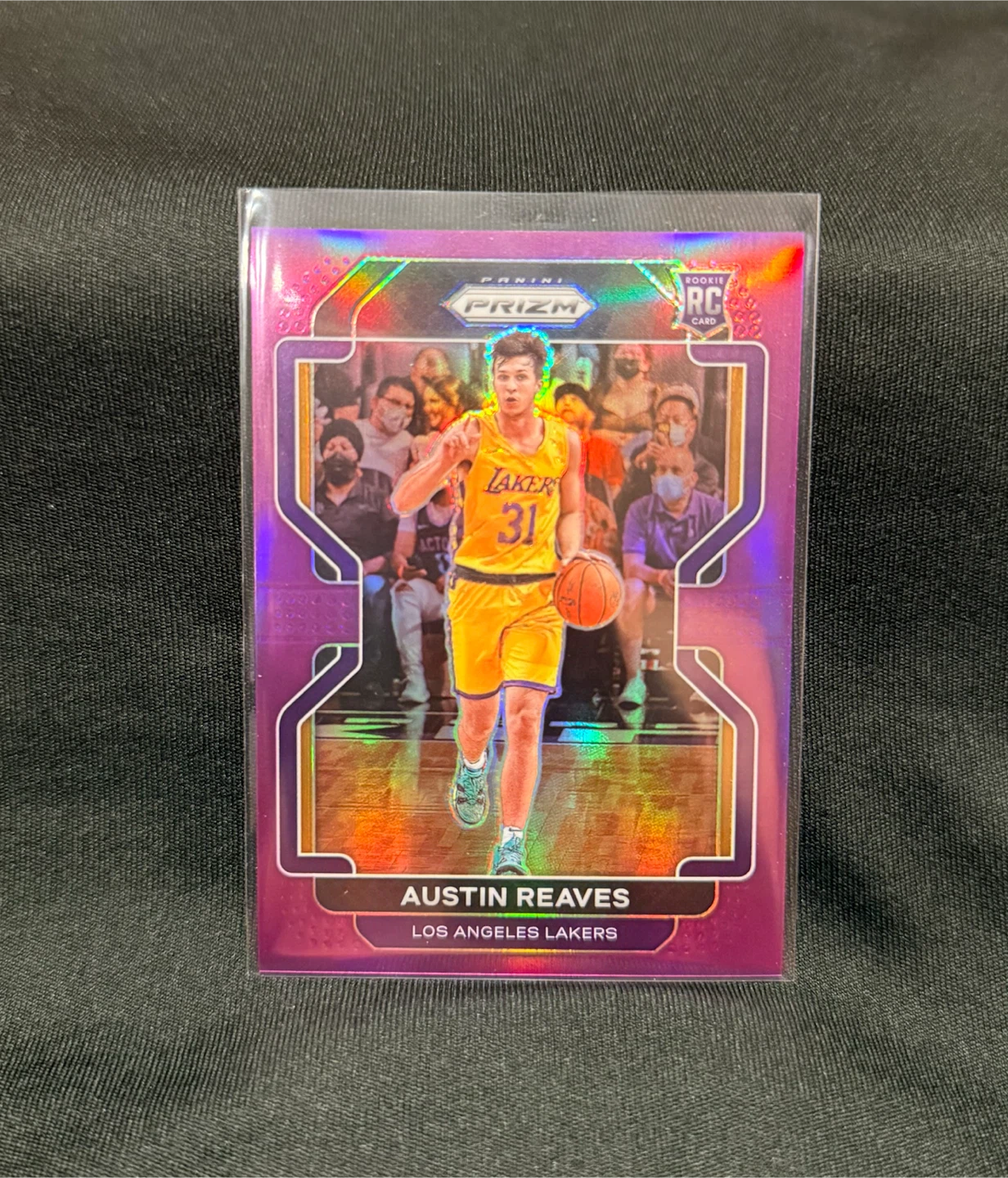 AUSTIN REAVES PURPLE PRIZM RC #165 (#10/99 - photo 2