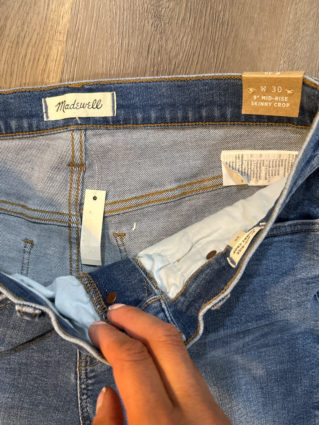 Madewell 9" Mid-Rise Skinny Crop Jeans - photo 4