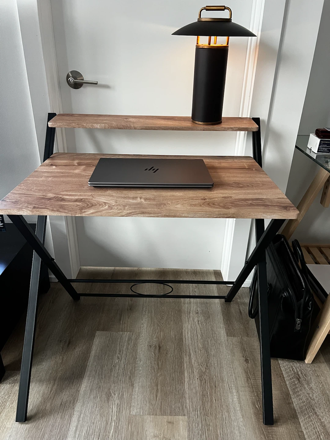 Folding Desk with Shelf