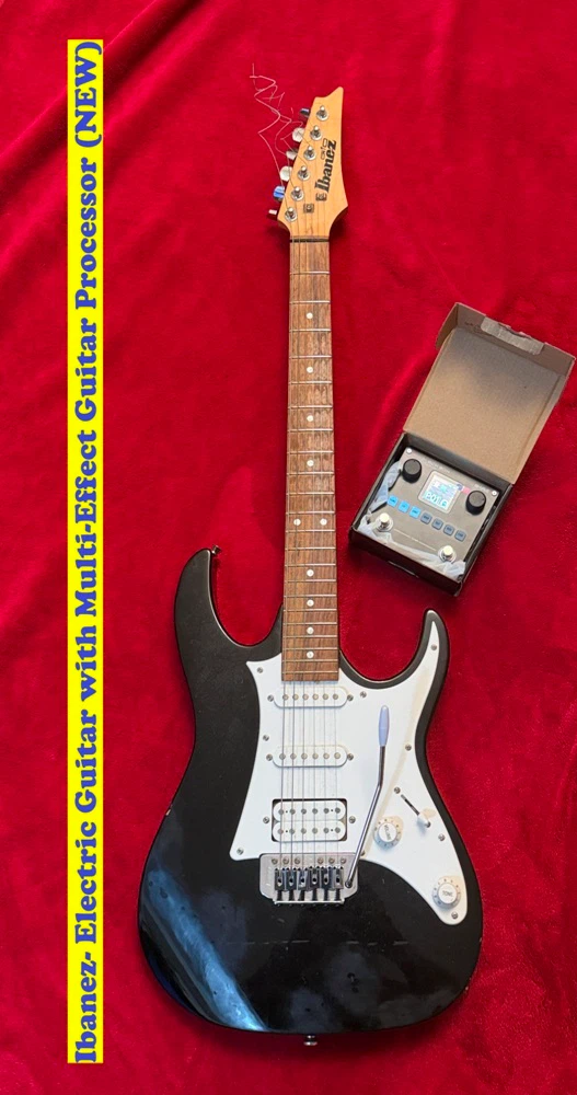 Ibanez-Electric Guitar with Multi-Effect Guitar Processor (NEW)