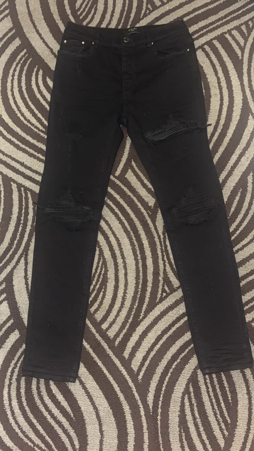 AMIRI Black Distressed Jeans Size 36