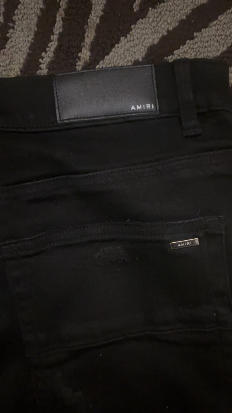AMIRI Black Distressed Jeans Size 36 - photo 4