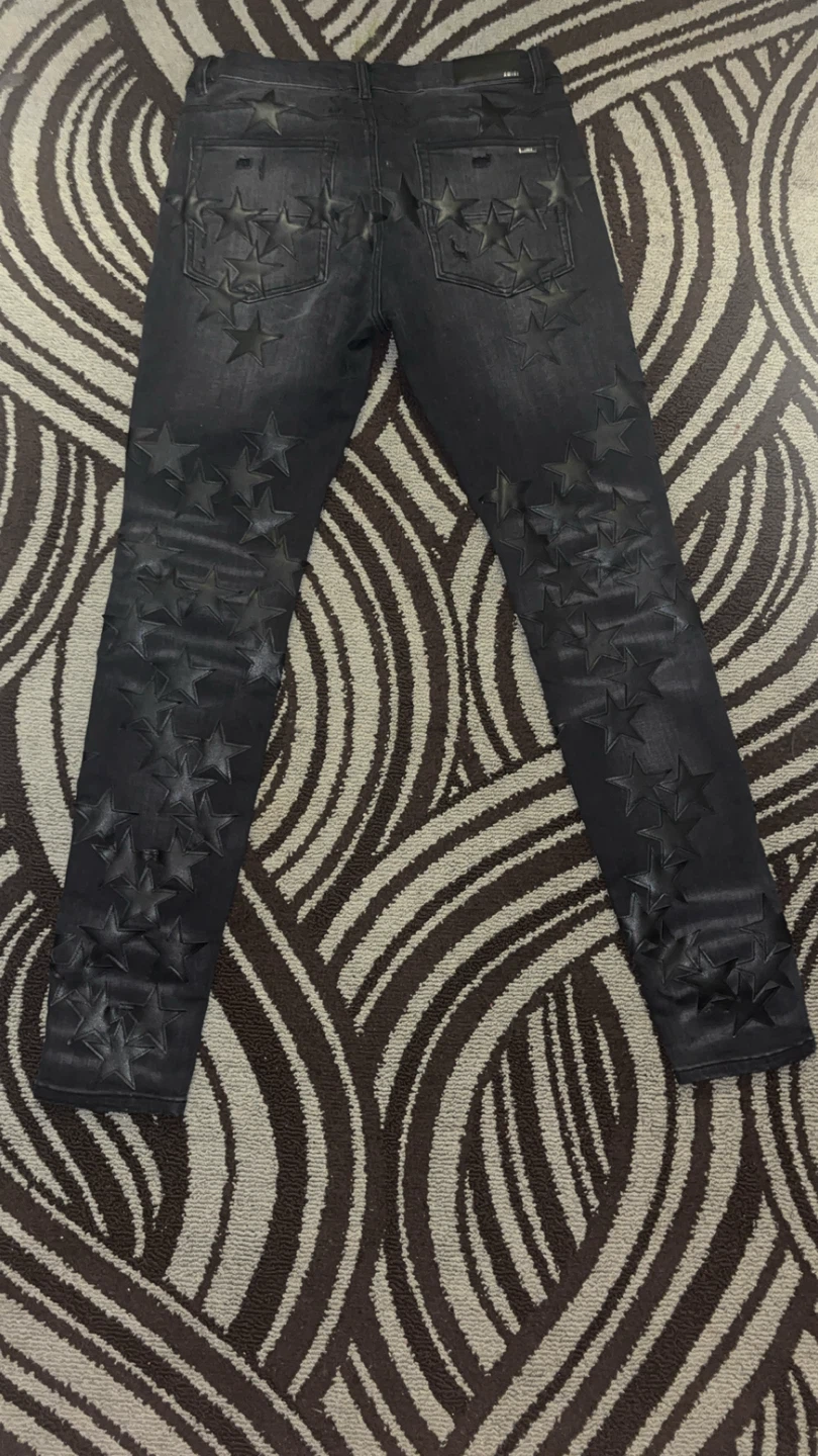 AMIRI Black Star Patch Jeans Size 33 - photo 2