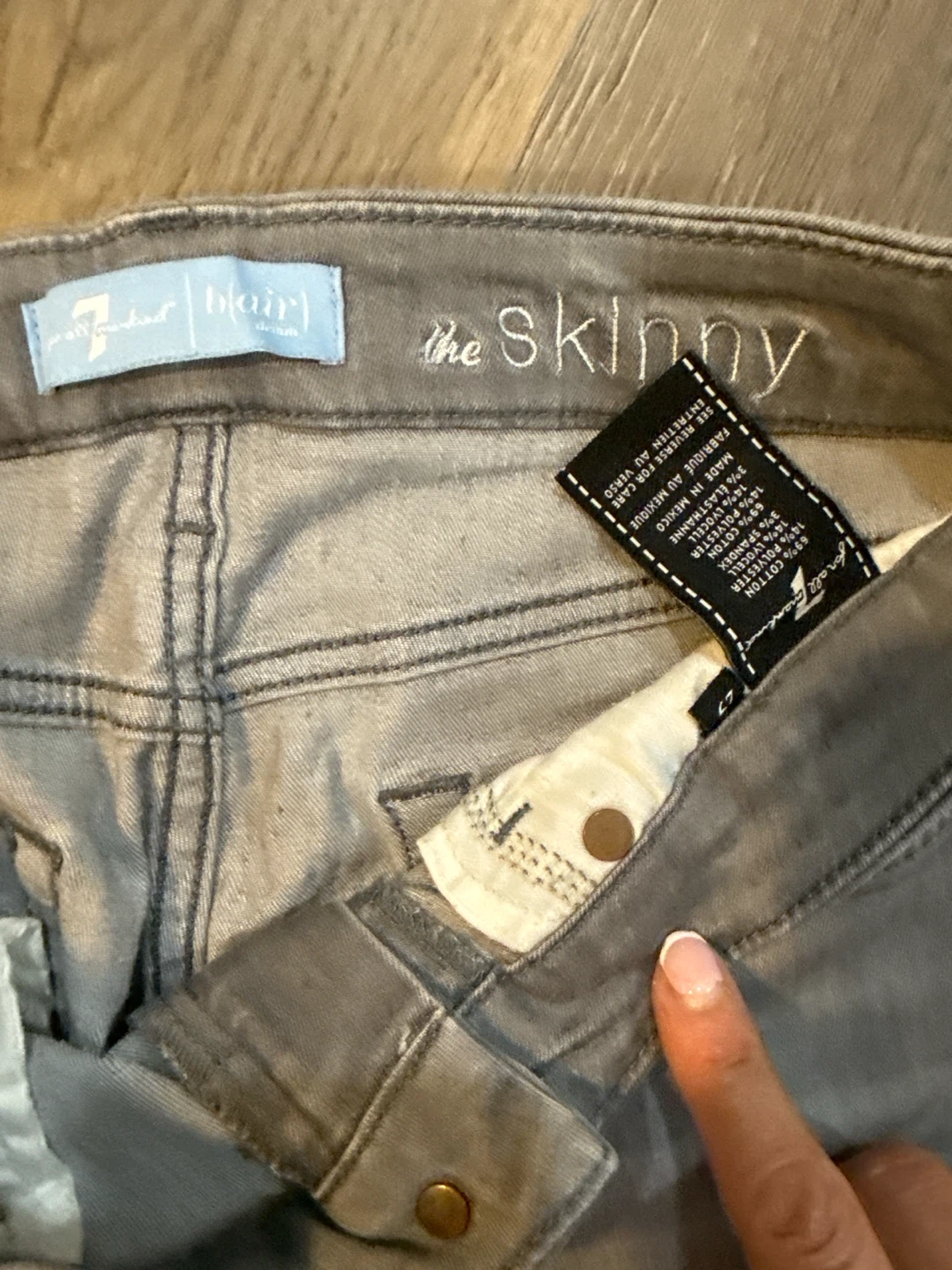 7 For All Mankind The Skinny Gray Jeans - photo 4