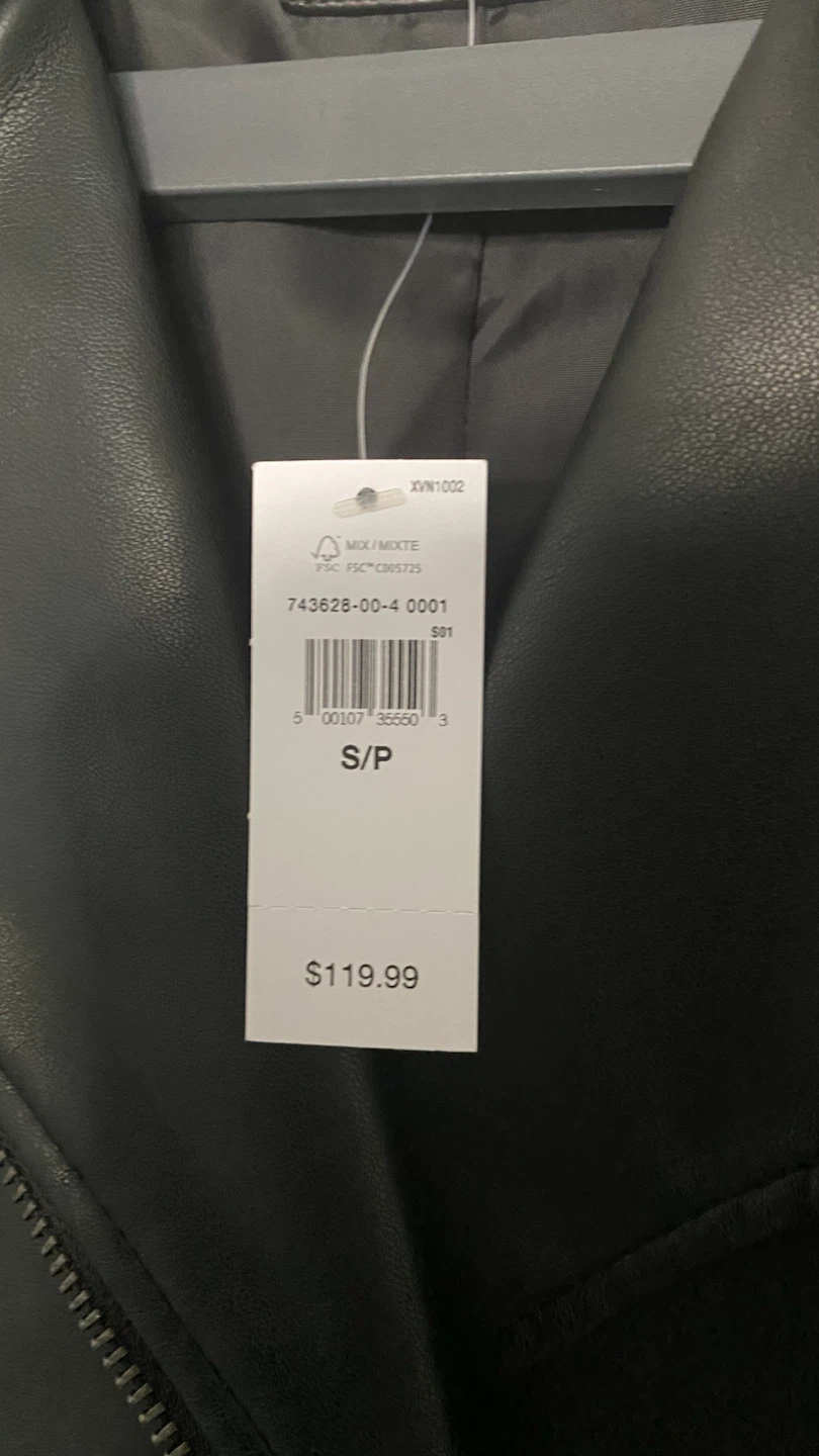 GAP Faux Leather Moto Jacket - photo 2