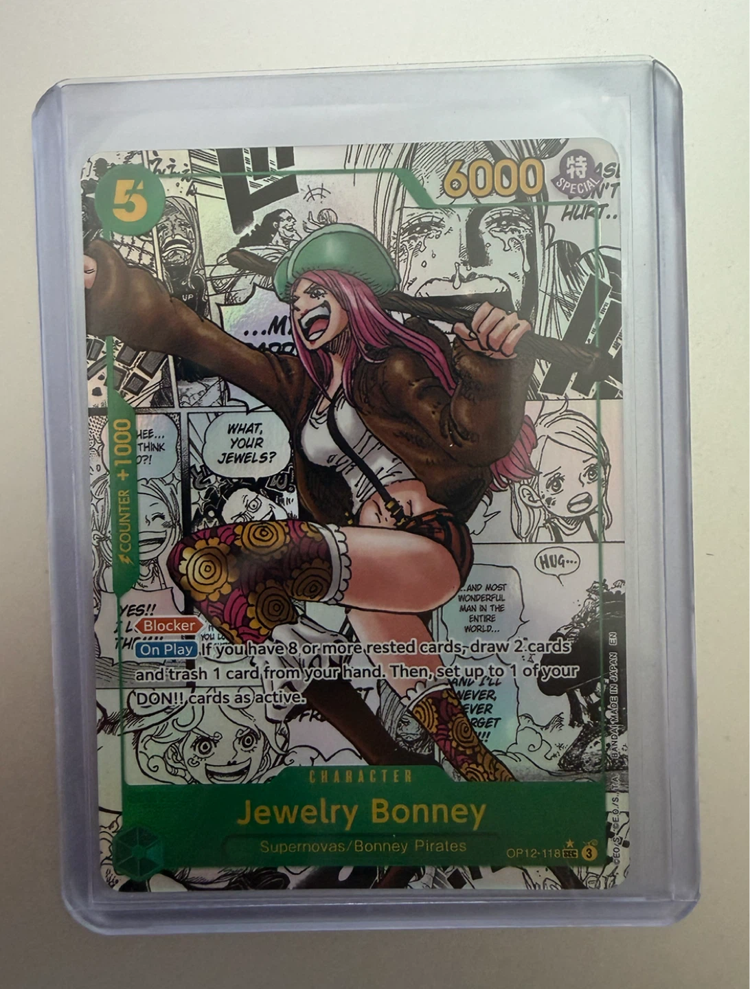 Jewelrya Bonney Manga OP12-118 SEC-SP (Manga Alternate Art)