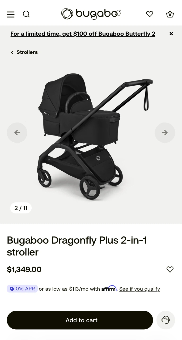 Bugaboo Dragonfly Plus 2-in-1 Stroller and Rain Cover - photo 2