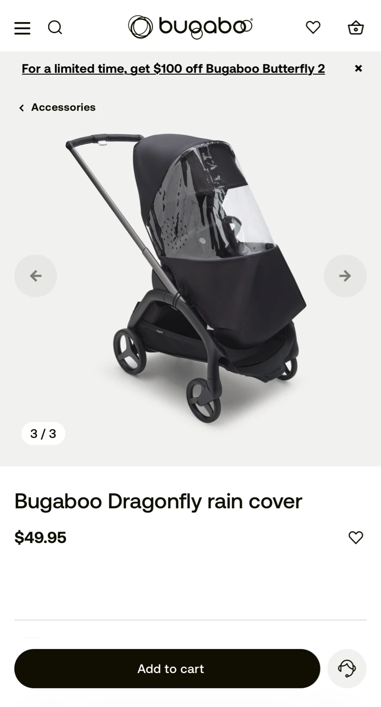 Bugaboo Dragonfly Plus 2-in-1 Stroller and Rain Cover - photo 5