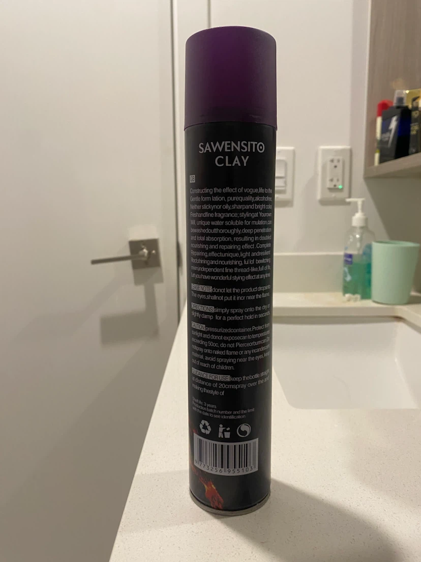 Sawensito Clay Apestomen Professional Super Hold Hairspray - photo 2
