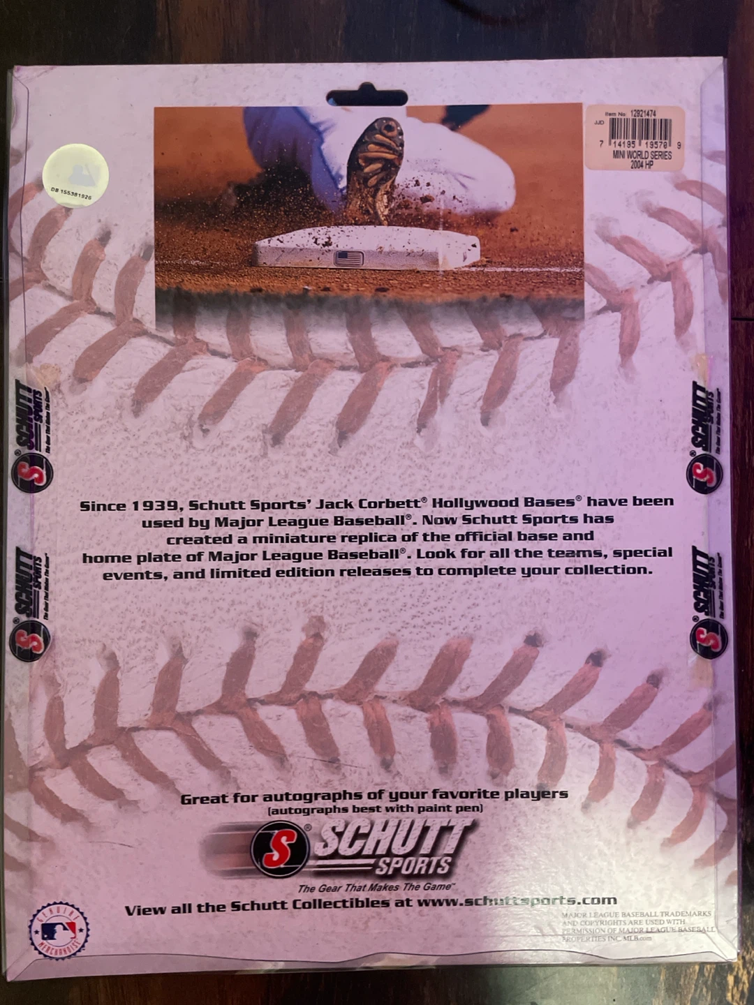 Signed autograph by Scott Rolen on World Series ‘04 home plate - photo 2