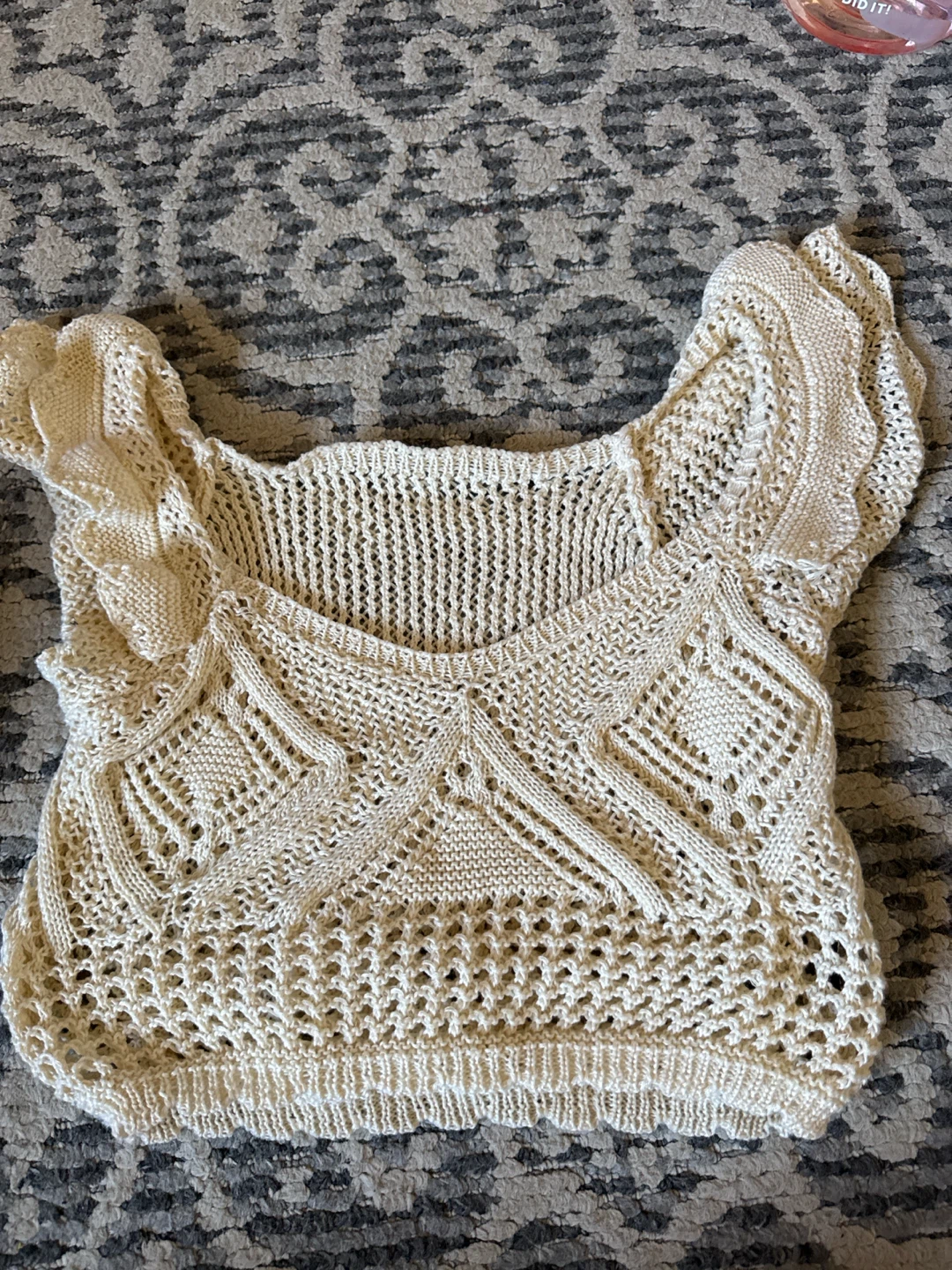 Cream Knit Sweater size small