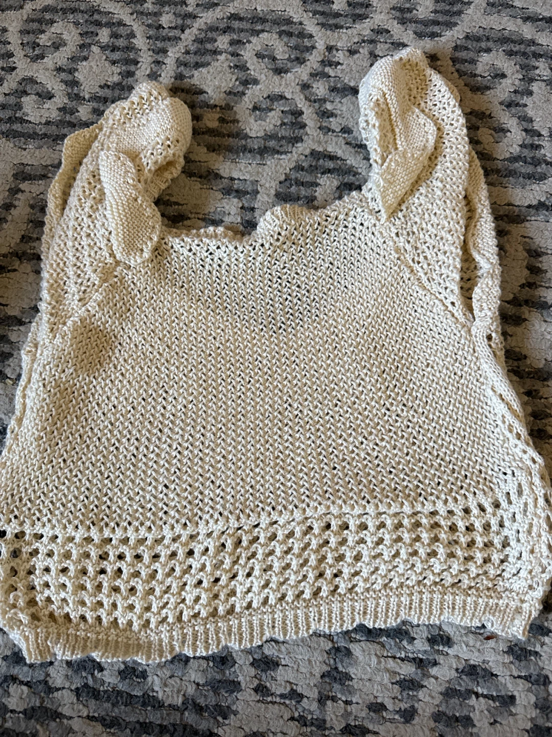 Cream Knit Sweater size small - photo 2