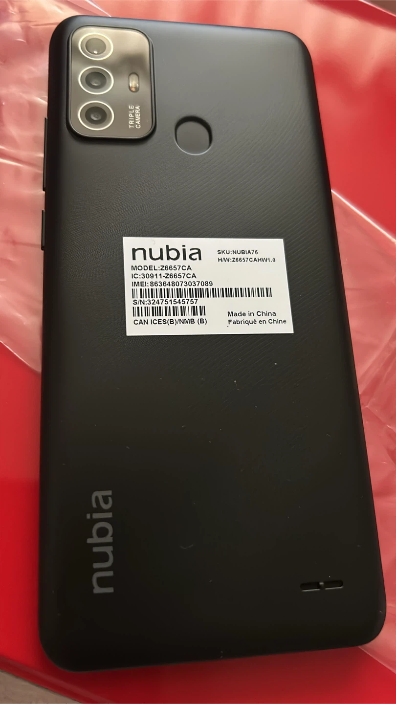 New Nubia A76 Cell Phone 64 GB with New Multi SIM Card - photo 4