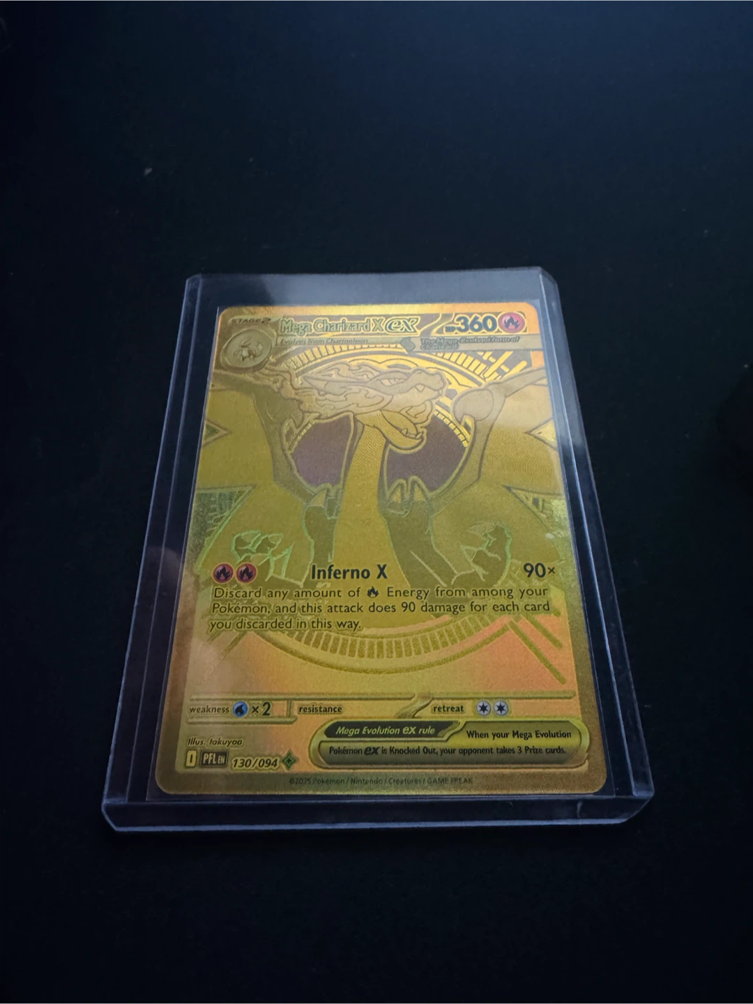 Pokémon Mega Charizard EX Gold Card 130/094 - photo 2