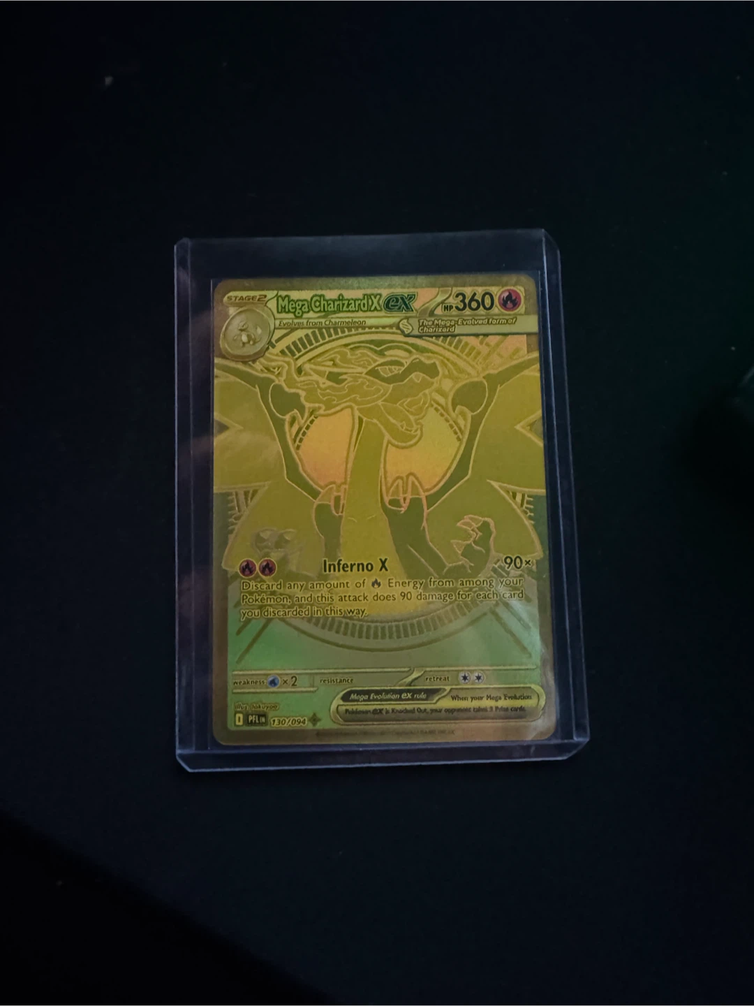 Pokémon Mega Charizard EX Gold Card 130/094 - photo 3