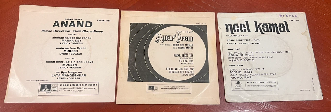 1960’s Hindi 7” vinyl 45’s - photo 2