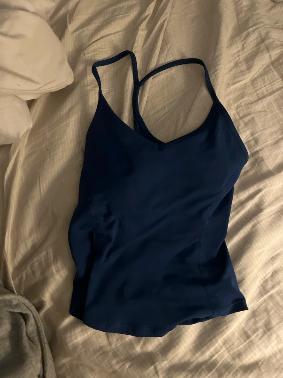 Midnight Blue Y back Active Tank Top