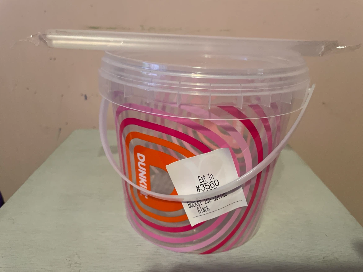 Limited Dunkin' Bucket With Unopened Straw - photo 2