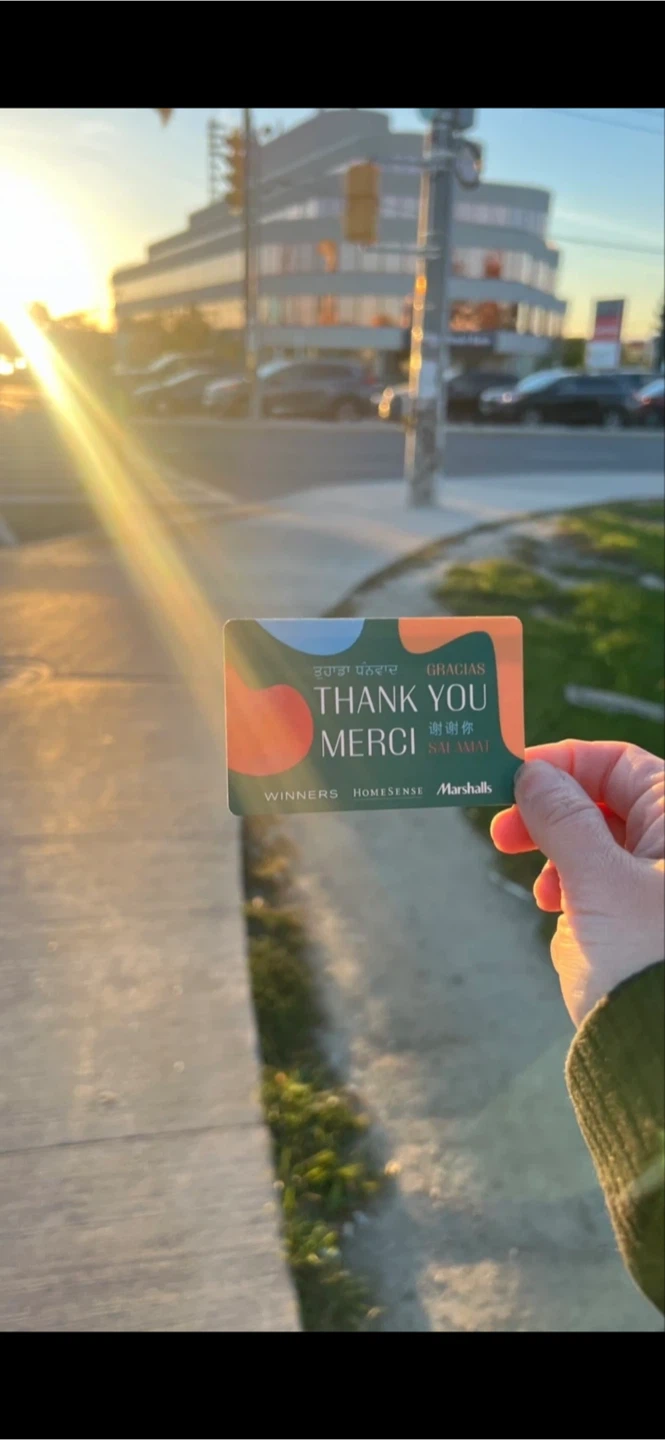 Winners/HomeSense/Marshalls Gift Card Balance $68