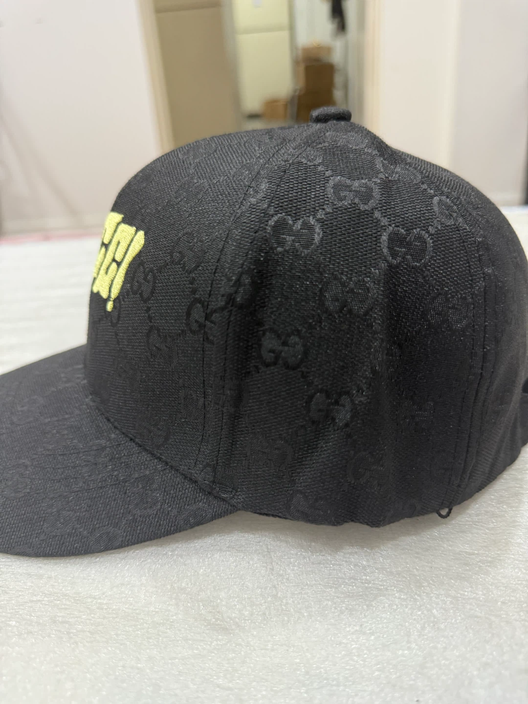 GUCCI Black GG Monogram Baseball Cap - photo 2
