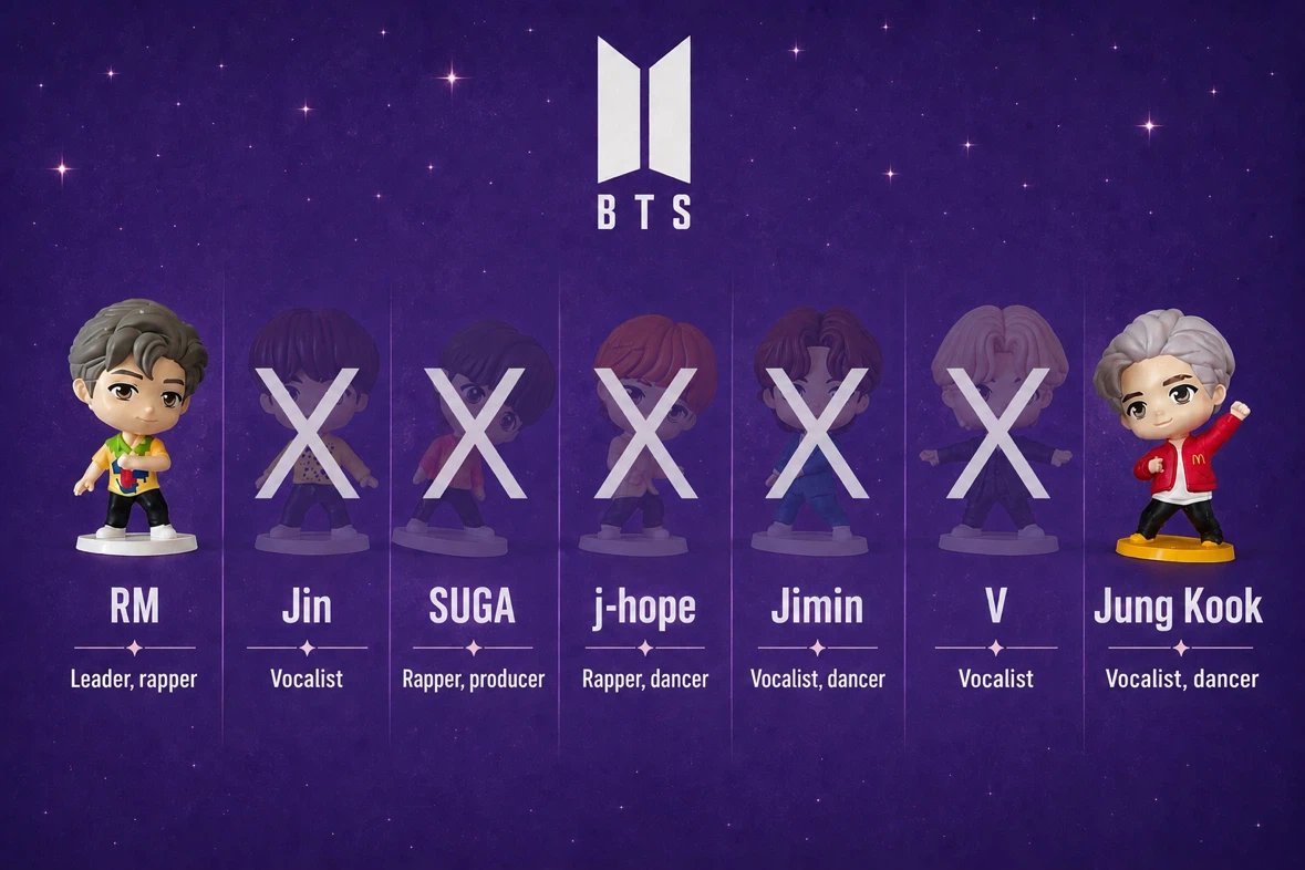 BTS McDonald figurines set 2
