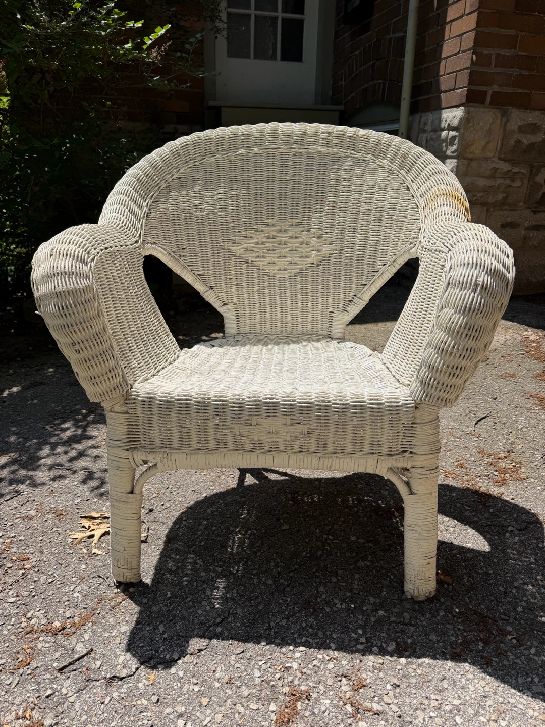 White Wicker Chair