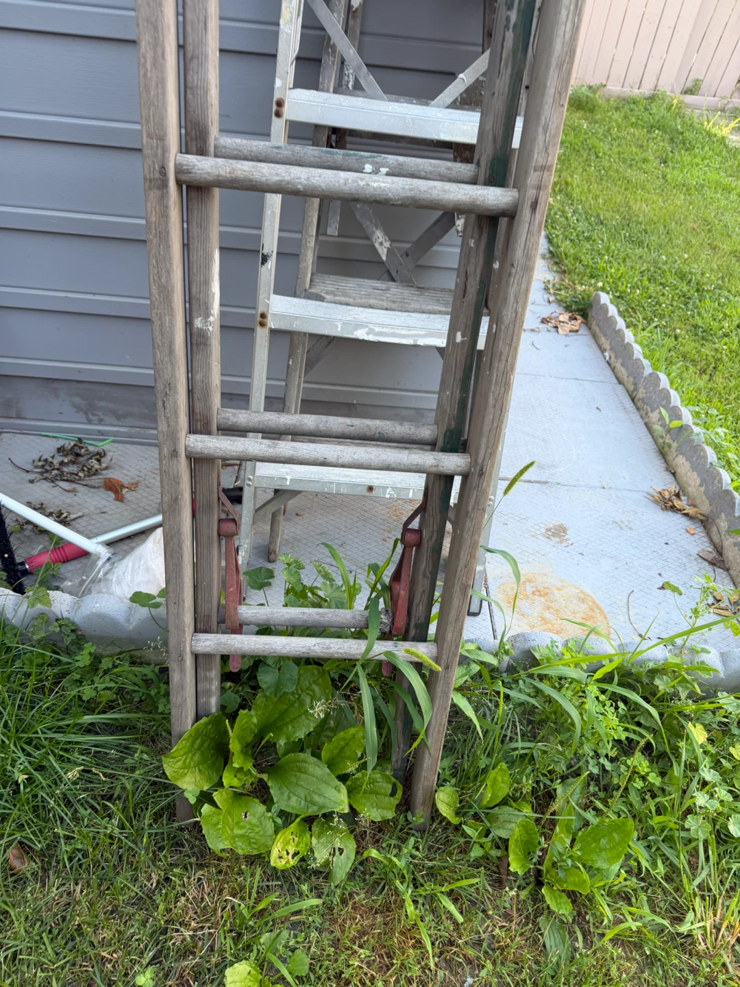 Vintage Wooden Ladder 🪜- 10 ft - extension 20ft - photo 4