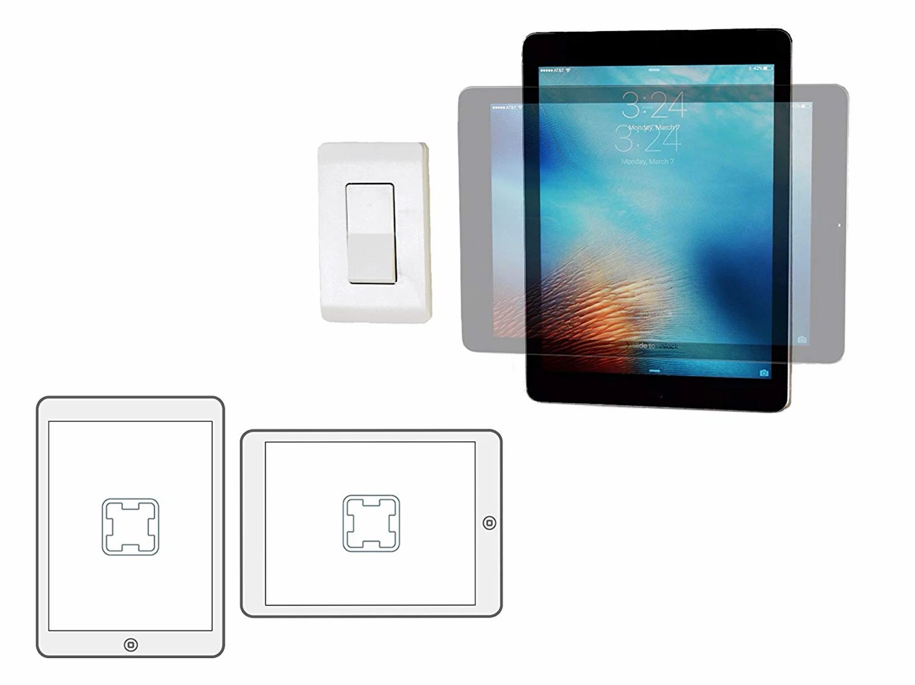 Tablet Phone iPad iPhone wall mount holder - photo 3
