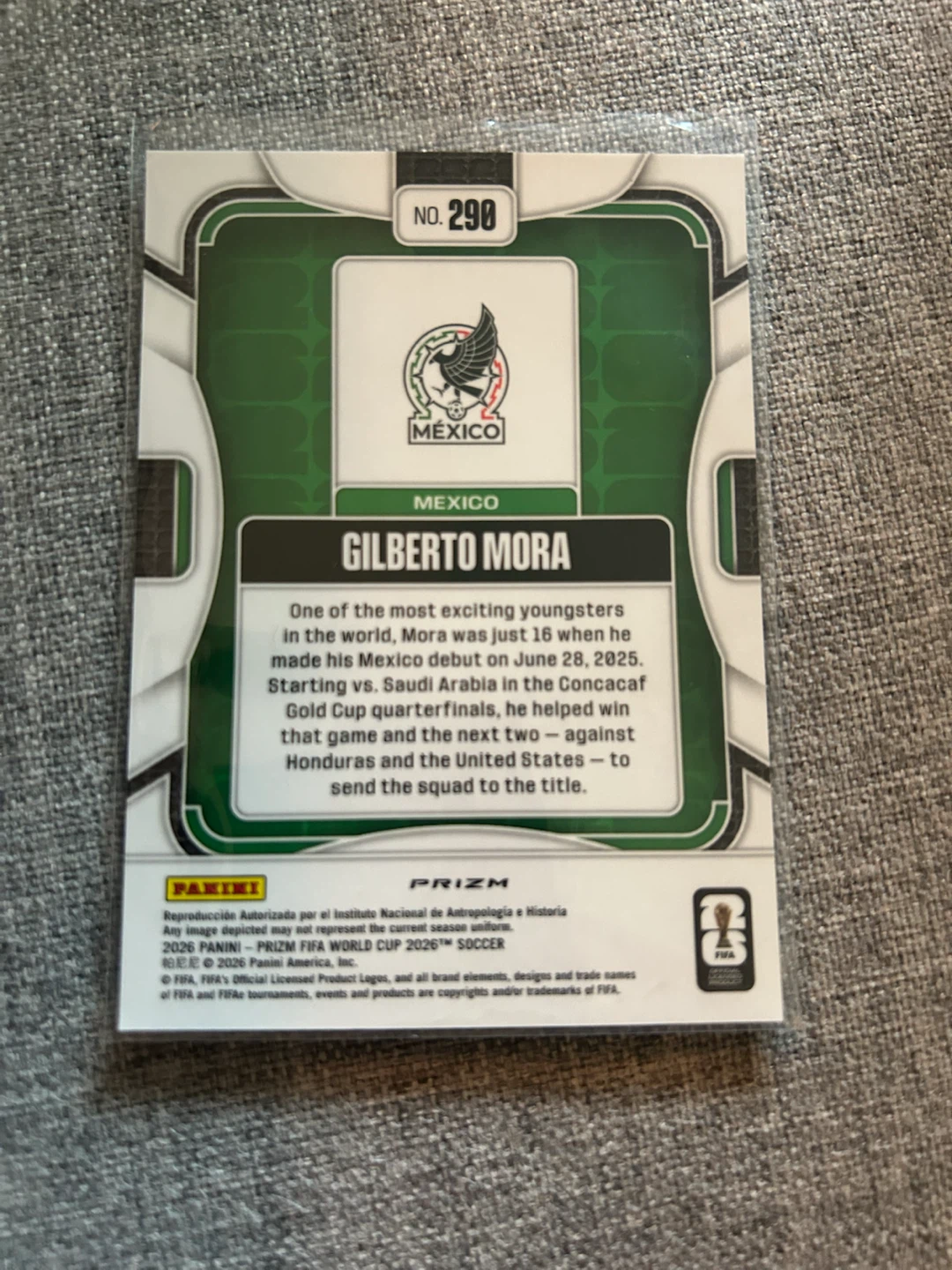 Panini Prizm 2026 Gilberto Mora Prizm Wave Rookie Card #298 - photo 2
