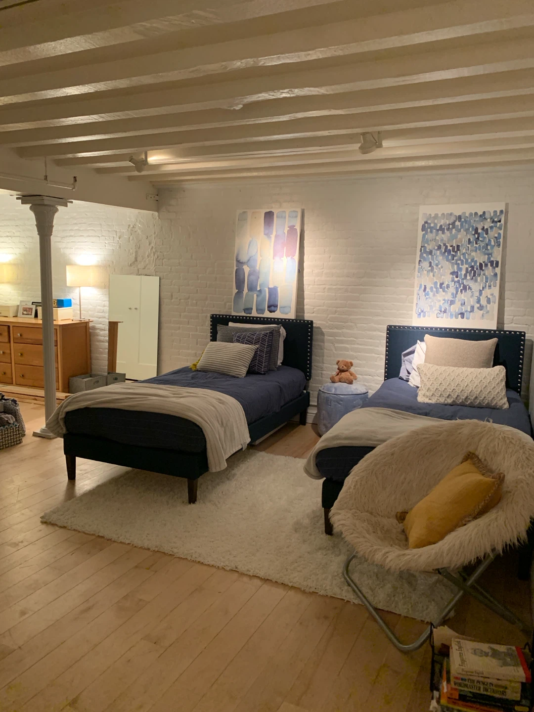 Chic studded Headboard, frame and Mattress Set