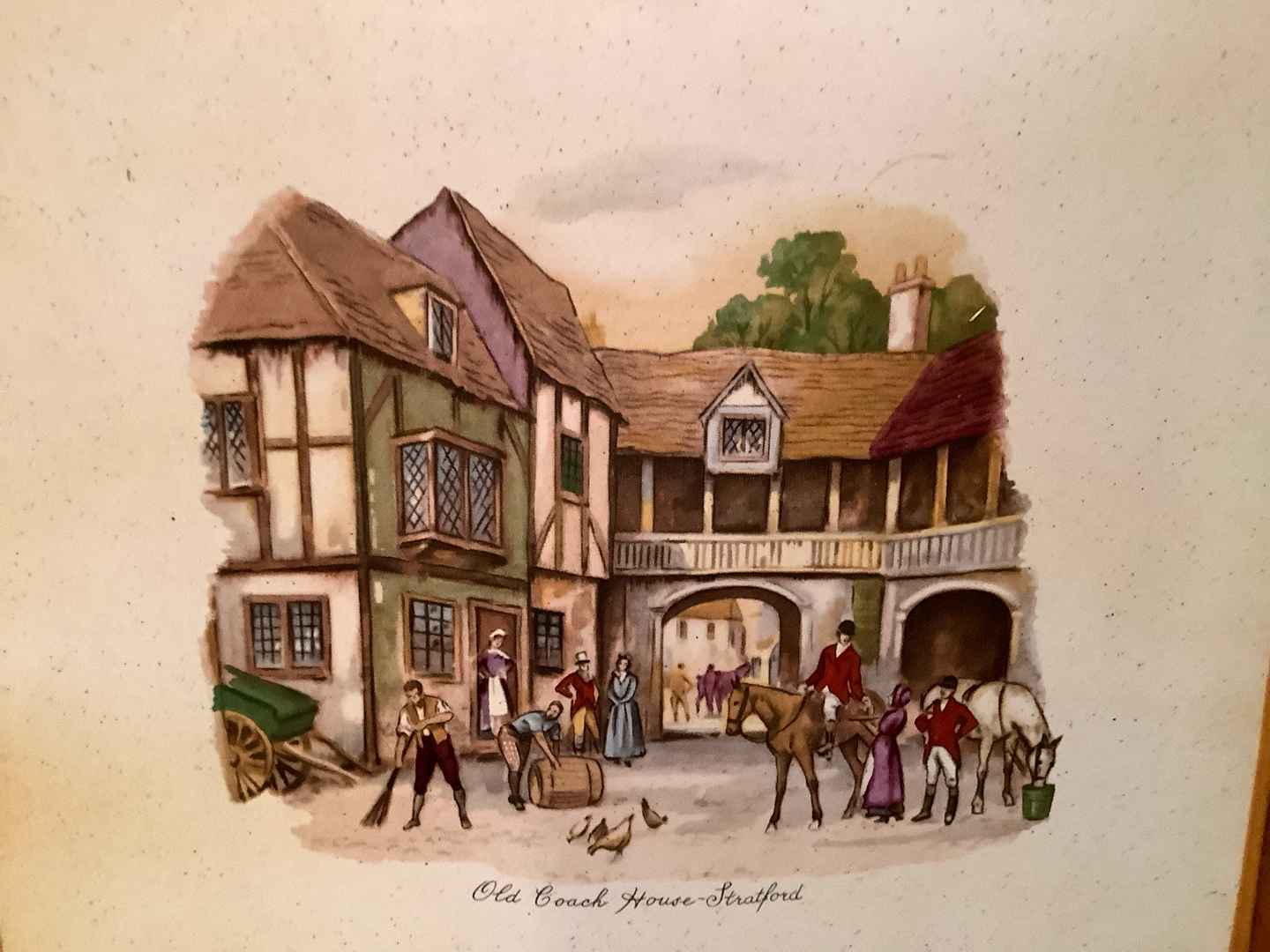 Vt “Old Coach House in Stratford” Serving Tray 🐞 - photo 2