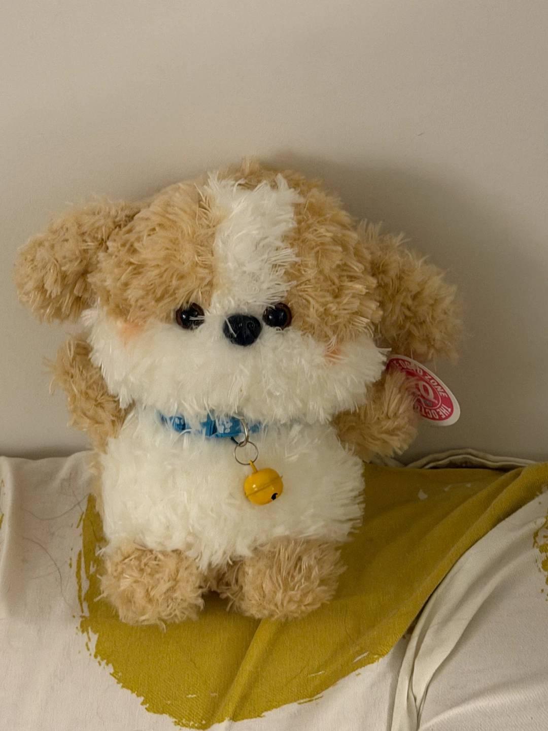 Plush Dog Stuffed Animal with Bell