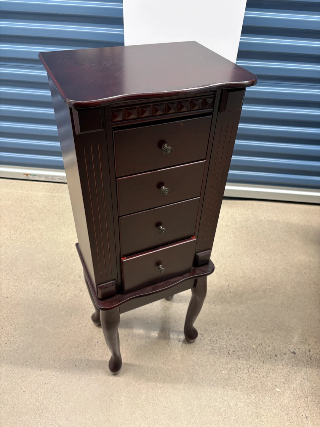 Wooden Jewellery Armoire with Mirror - photo 2
