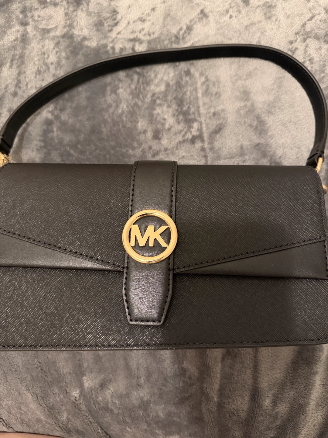 Michael Kors Black Leather Shoulder Bag