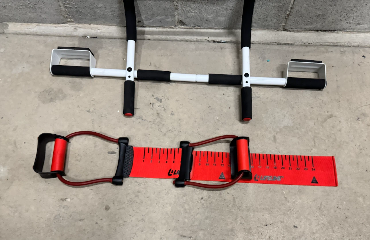 Fitness Doorway Pull Up Bar TITLE Boxing Power Push-Up Plus